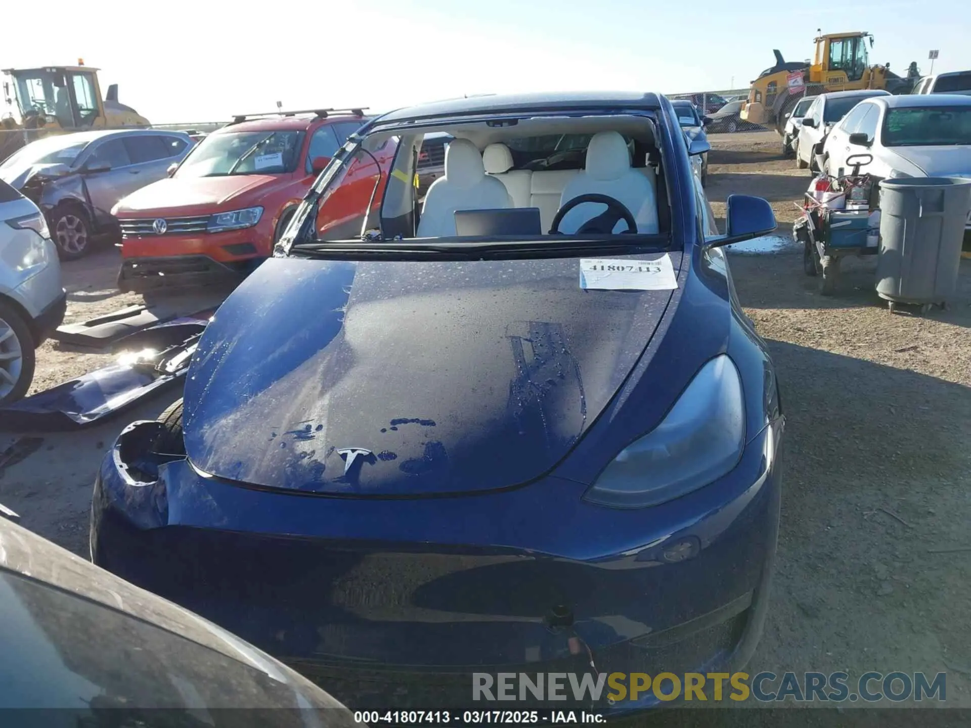 13 Photograph of a damaged car 7SAYGDED5SA374626 TESLA MODEL Y 2025