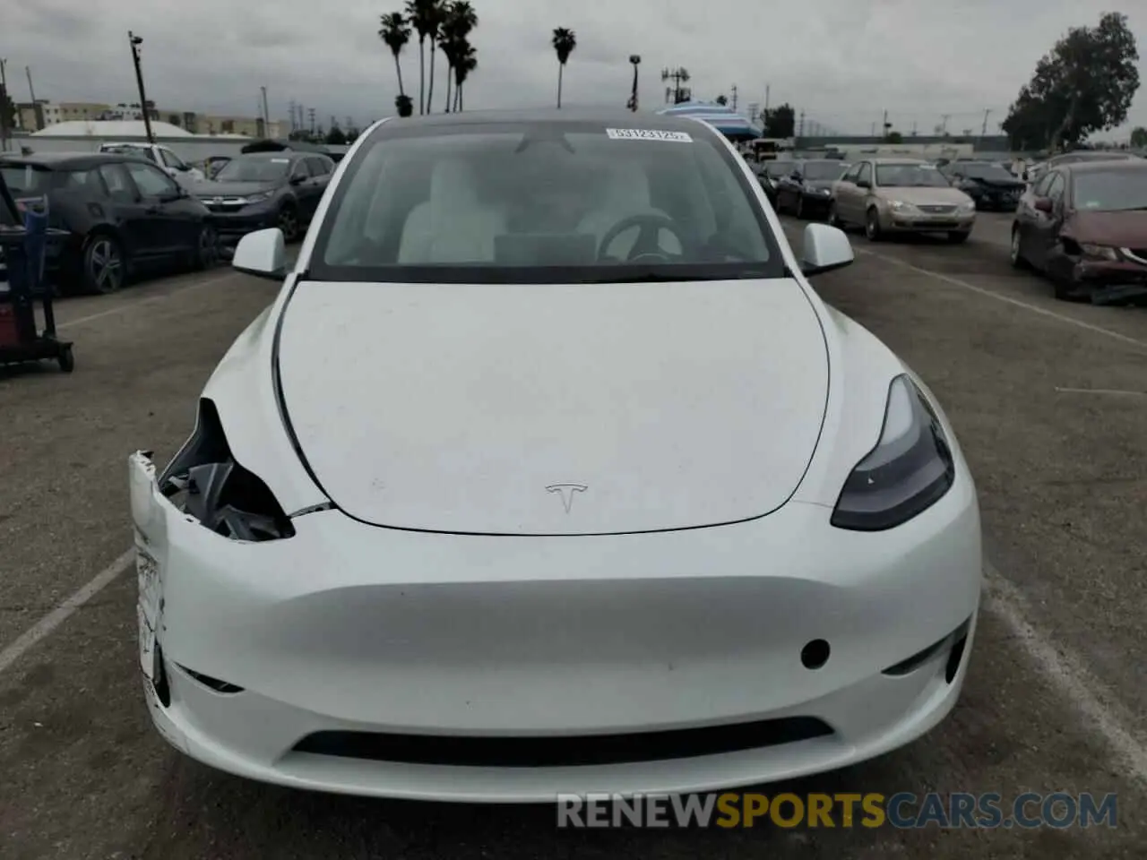 5 Photograph of a damaged car 7SAYGDED5SF228228 TESLA MODEL Y 2025