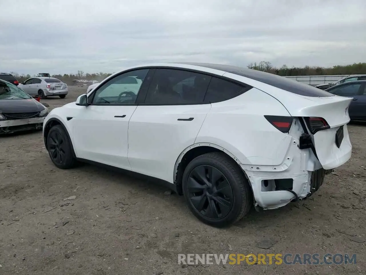 2 Photograph of a damaged car 7SAYGDED5SF241318 TESLA MODEL Y 2025