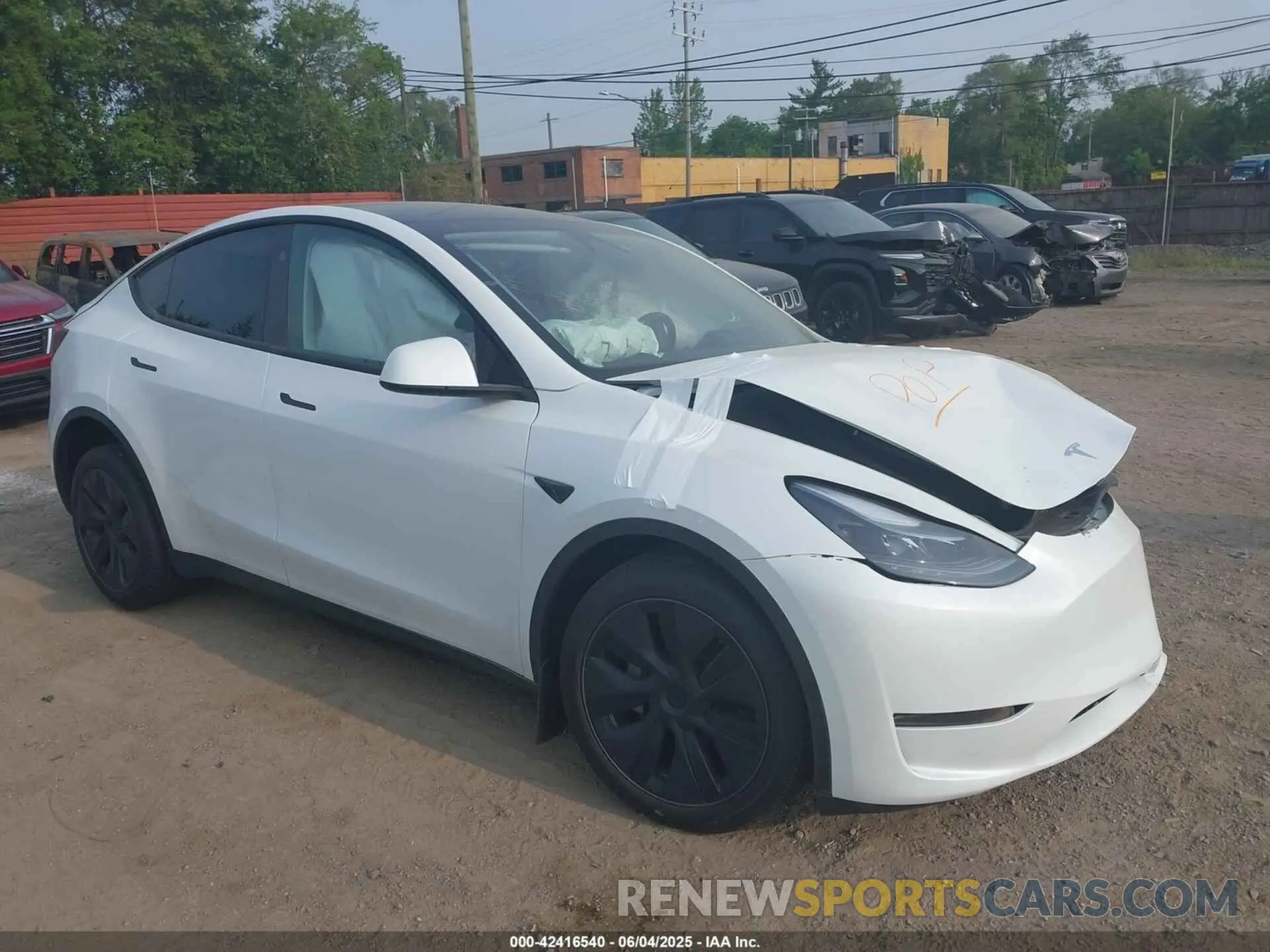 1 Photograph of a damaged car 7SAYGDED5SF244428 TESLA MODEL Y 2025