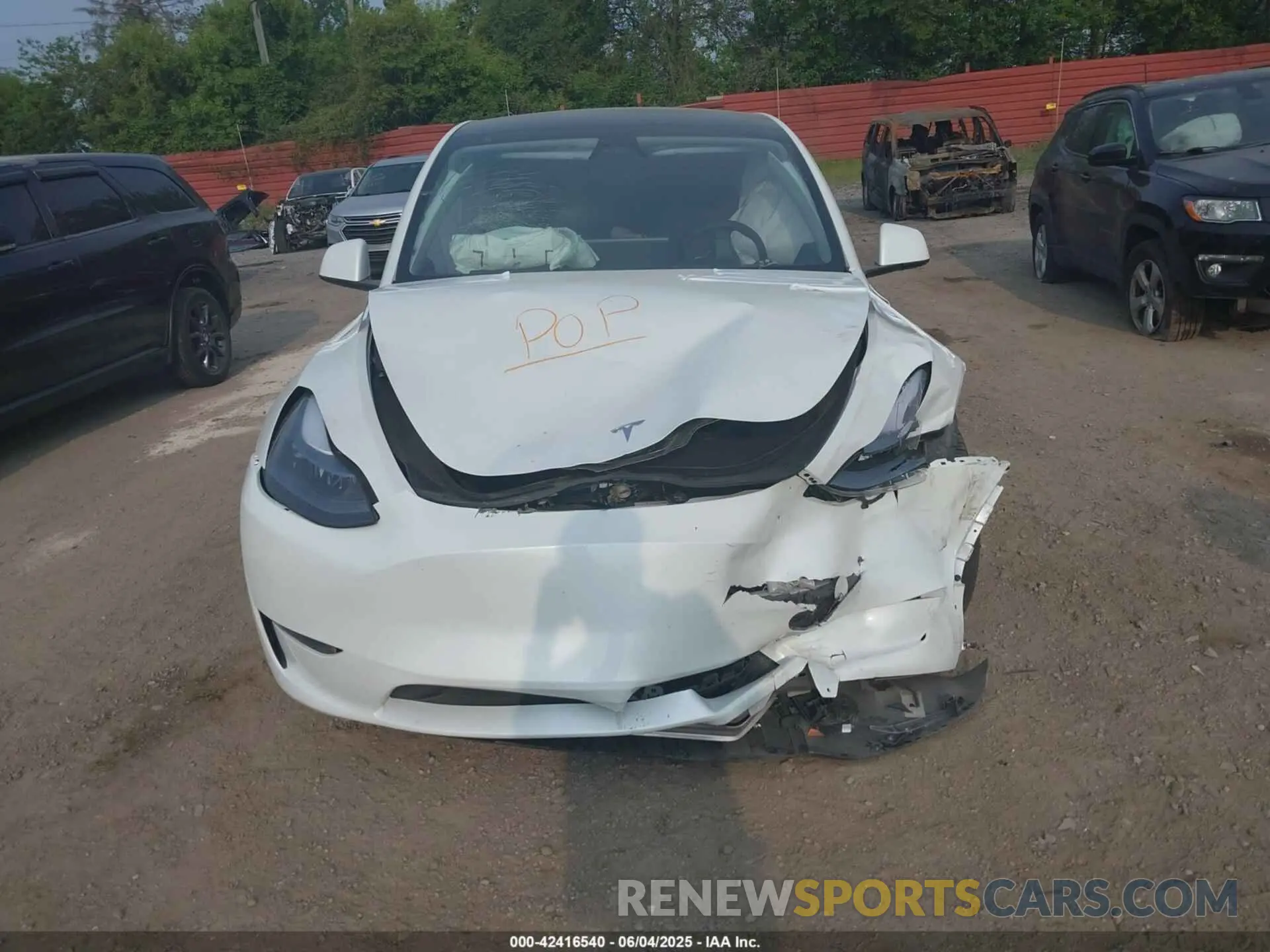 12 Photograph of a damaged car 7SAYGDED5SF244428 TESLA MODEL Y 2025
