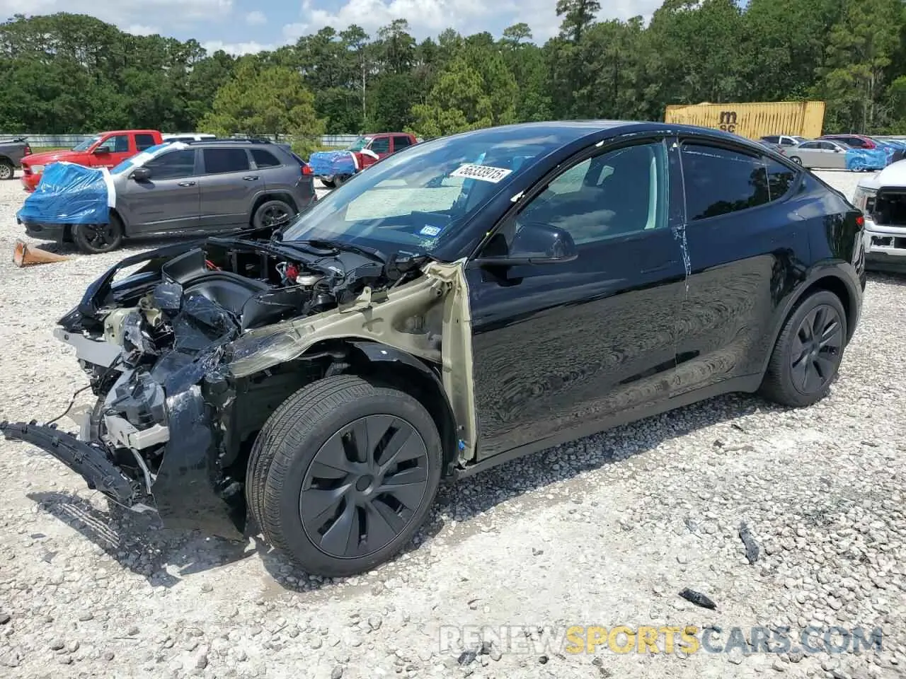 1 Photograph of a damaged car 7SAYGDED6SA343319 TESLA MODEL Y 2025