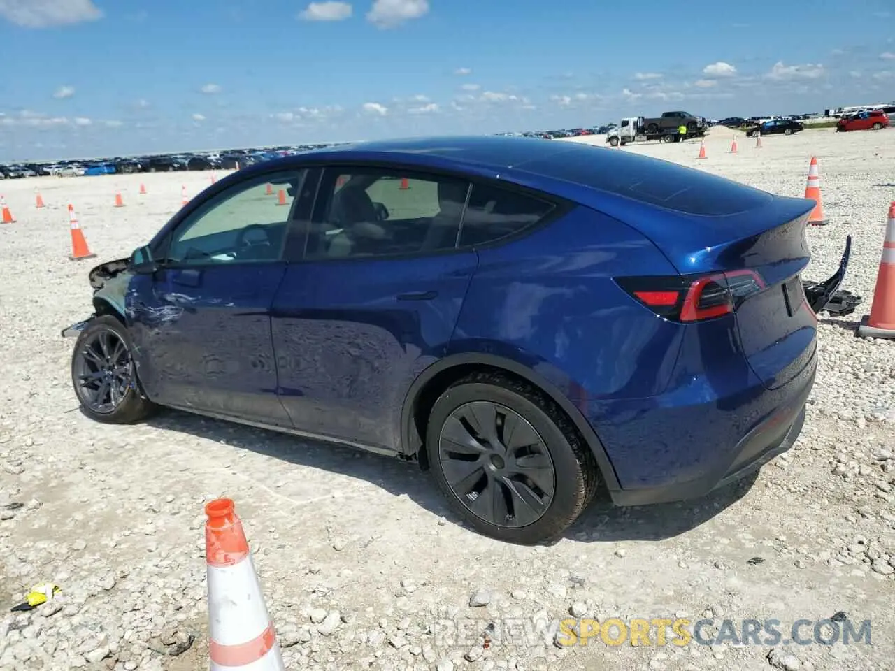 2 Photograph of a damaged car 7SAYGDED6SA374456 TESLA MODEL Y 2025