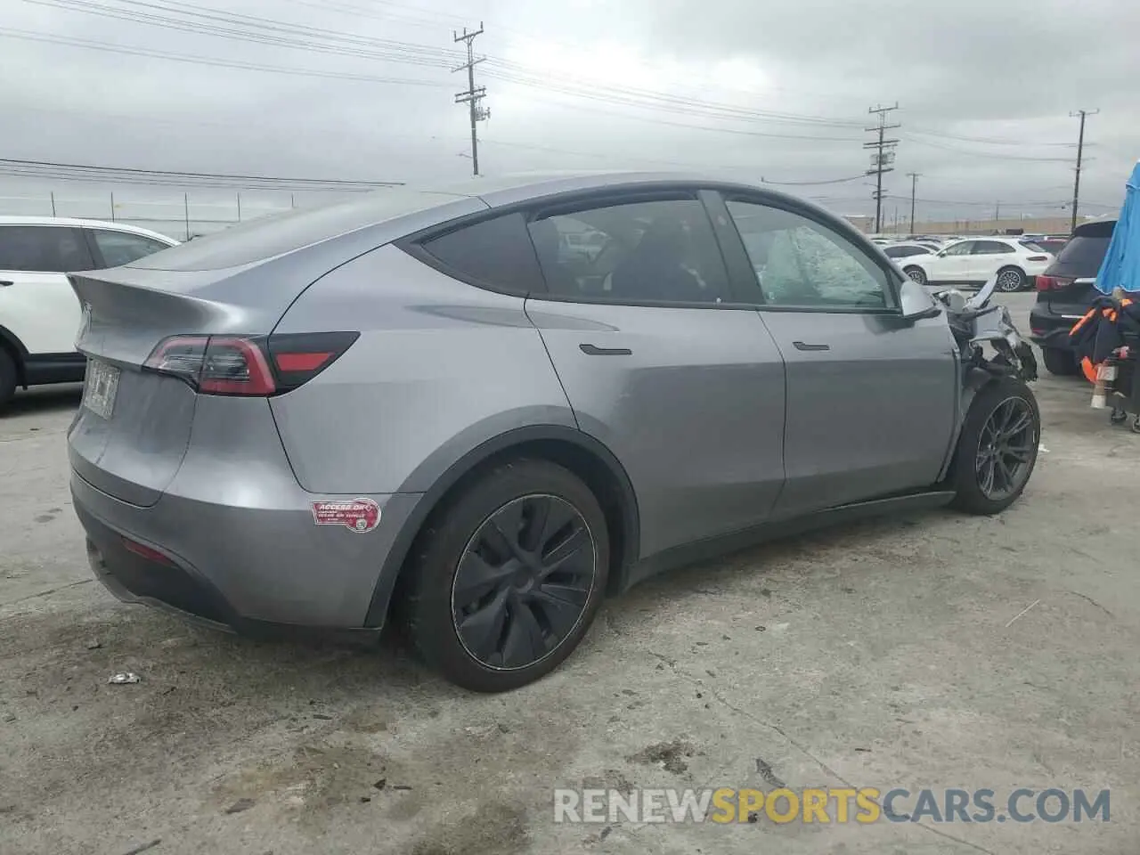 3 Photograph of a damaged car 7SAYGDED6SF256765 TESLA MODEL Y 2025