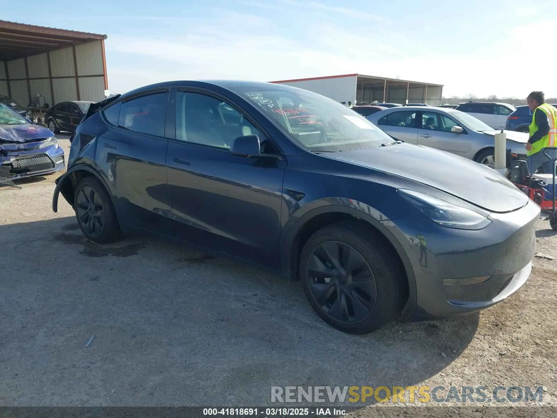 1 Photograph of a damaged car 7SAYGDED7SA354104 TESLA MODEL Y 2025