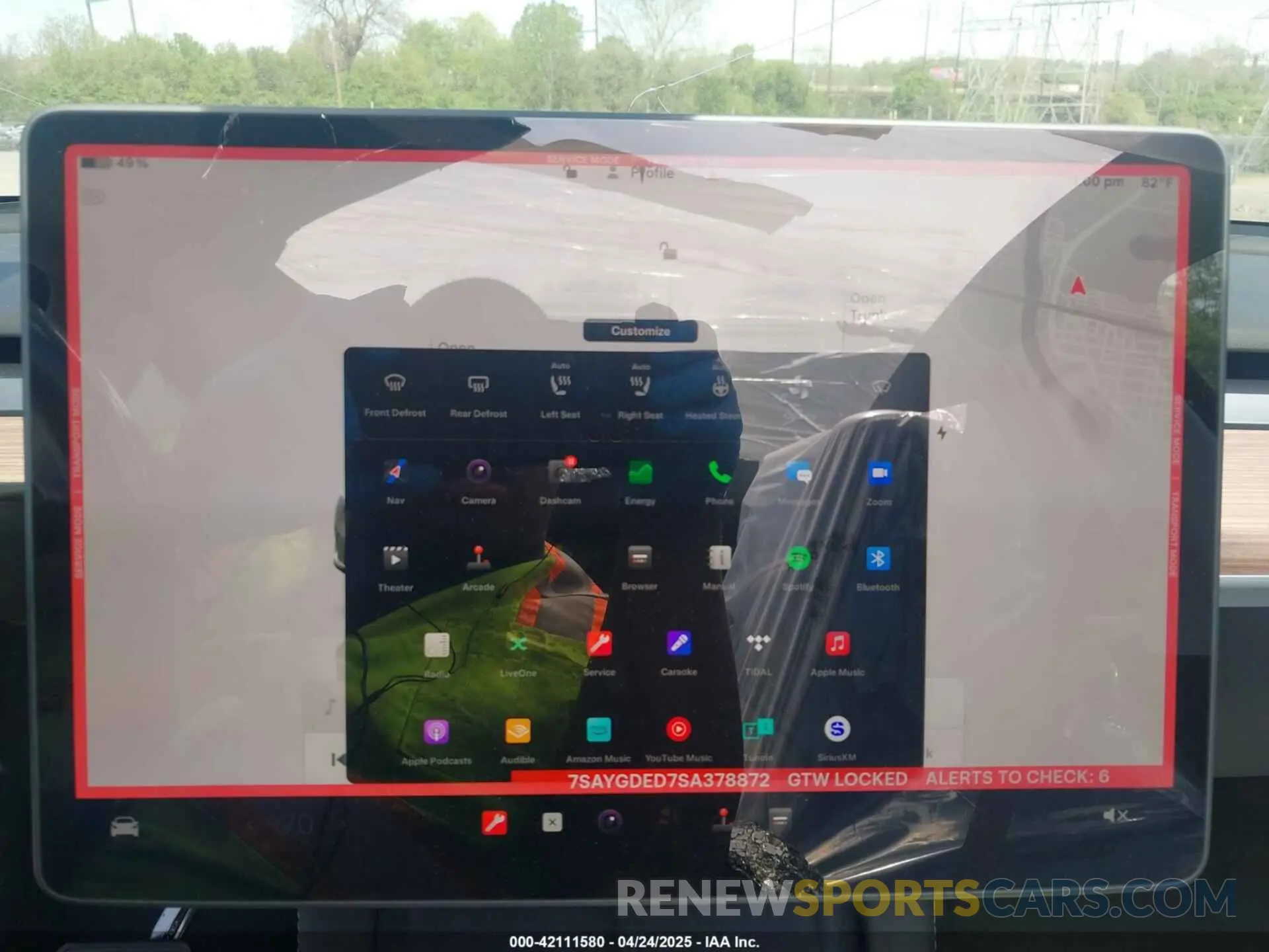 18 Photograph of a damaged car 7SAYGDED7SA378872 TESLA MODEL Y 2025