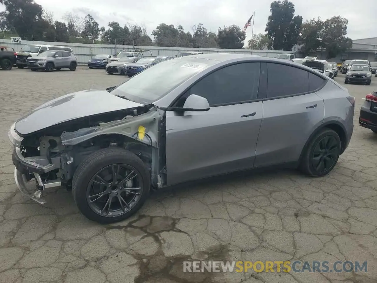 1 Photograph of a damaged car 7SAYGDED7SF227582 TESLA MODEL Y 2025