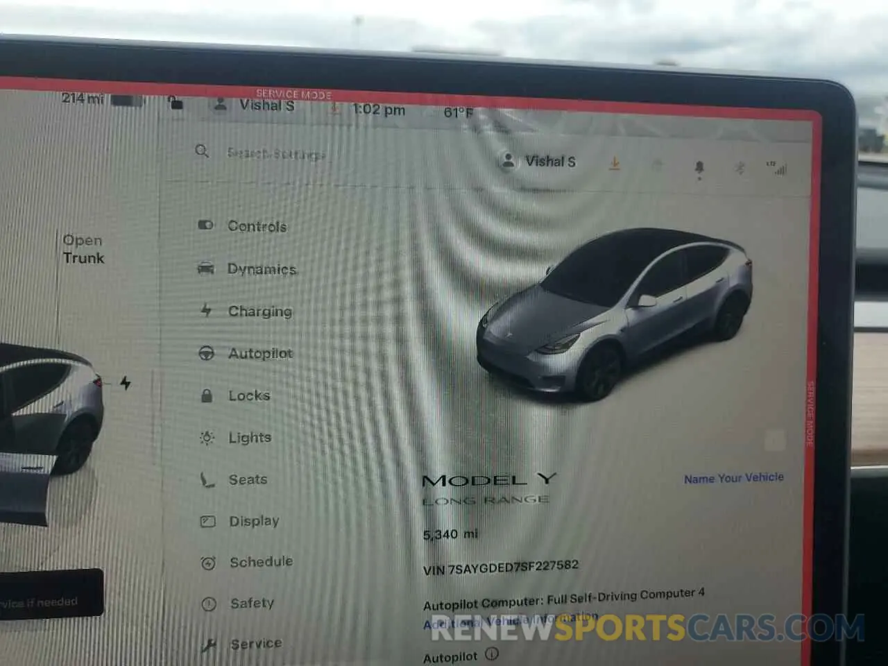 9 Photograph of a damaged car 7SAYGDED7SF227582 TESLA MODEL Y 2025