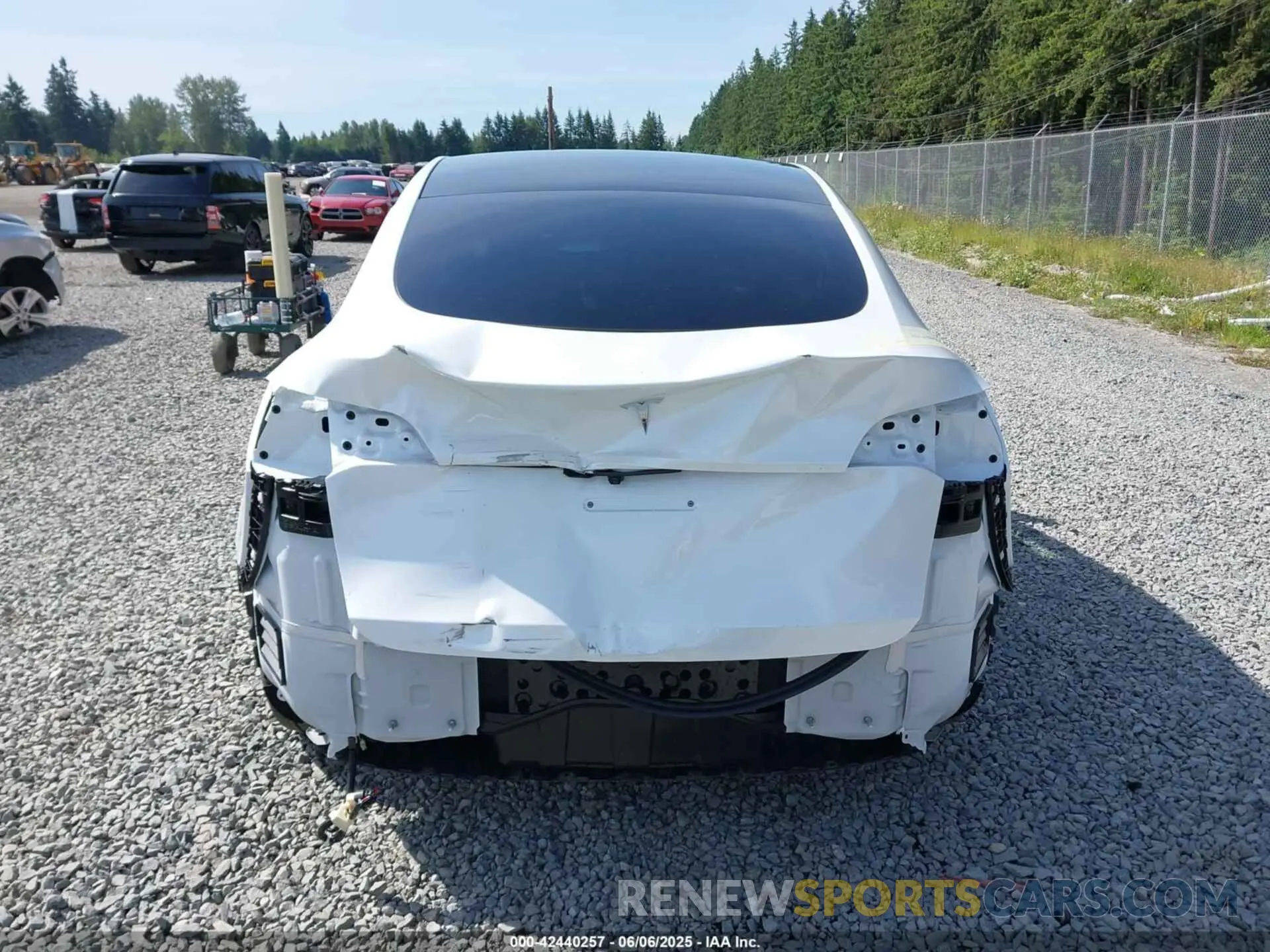 17 Photograph of a damaged car 7SAYGDED8SA351745 TESLA MODEL Y 2025