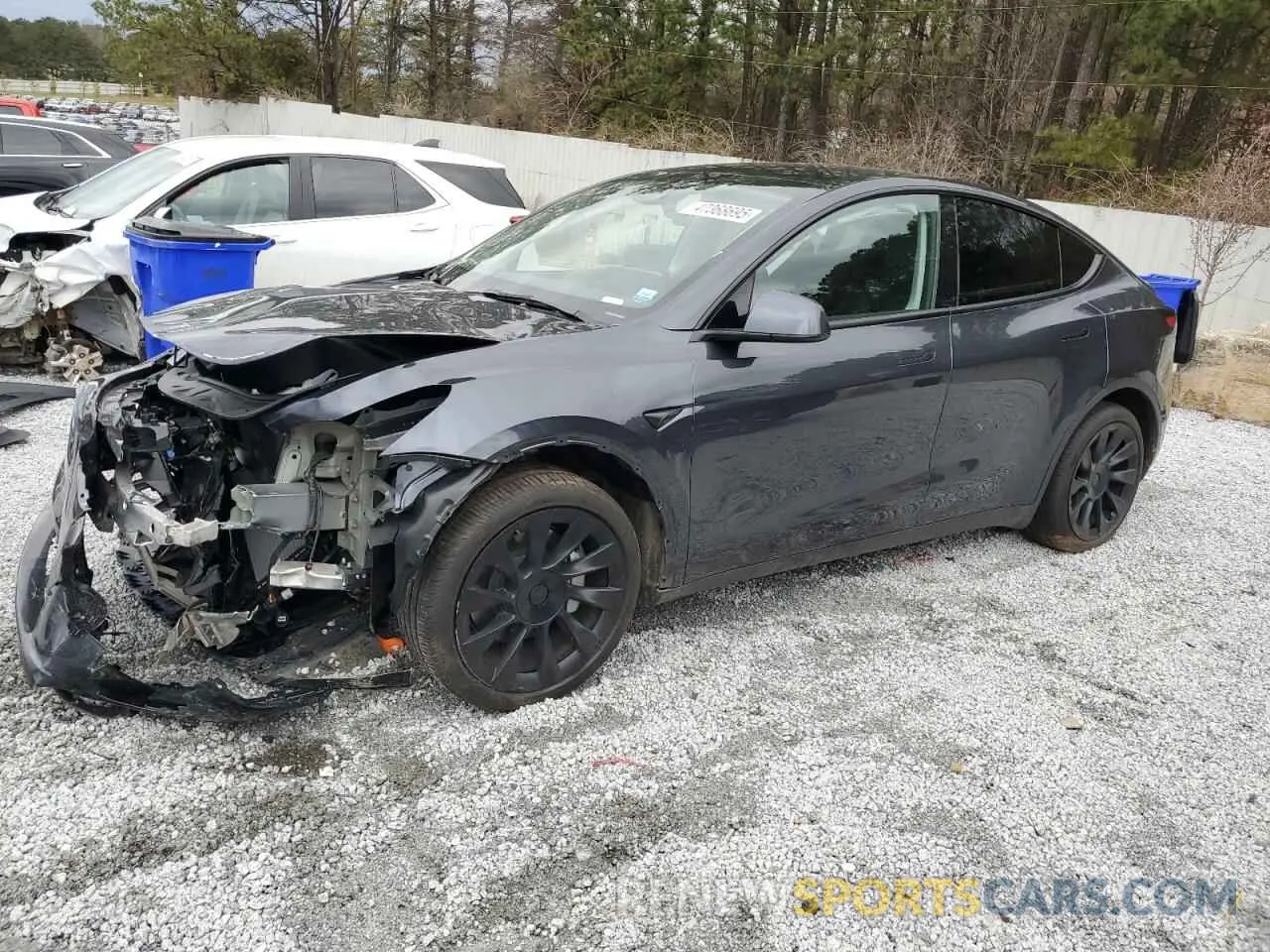 1 Photograph of a damaged car 7SAYGDED9SA341967 TESLA MODEL Y 2025