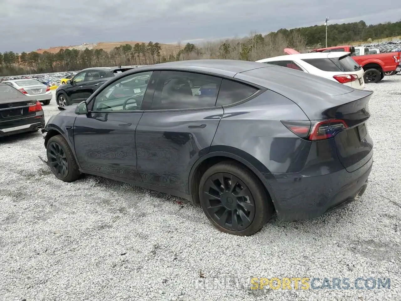 2 Photograph of a damaged car 7SAYGDED9SA341967 TESLA MODEL Y 2025