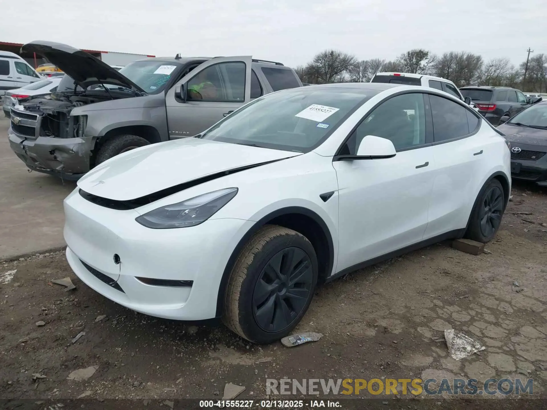 2 Photograph of a damaged car 7SAYGDED9SA357876 TESLA MODEL Y 2025