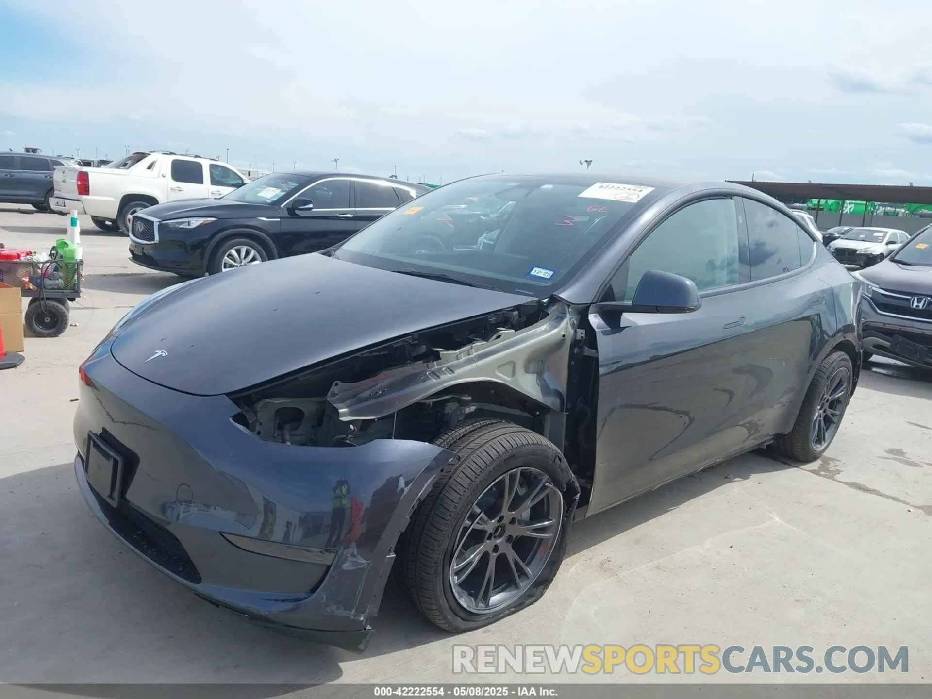 2 Photograph of a damaged car 7SAYGDEDXSA355554 TESLA MODEL Y 2025