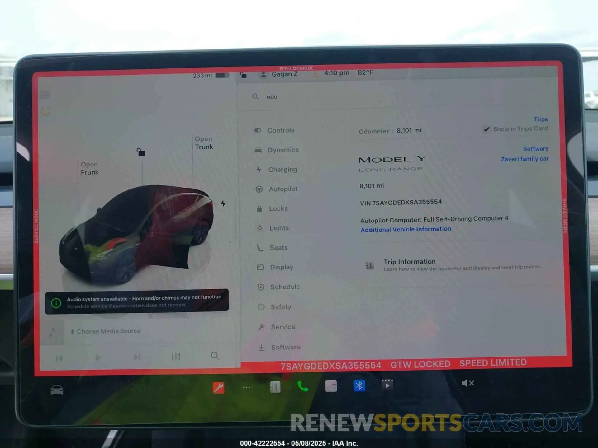 7 Photograph of a damaged car 7SAYGDEDXSA355554 TESLA MODEL Y 2025