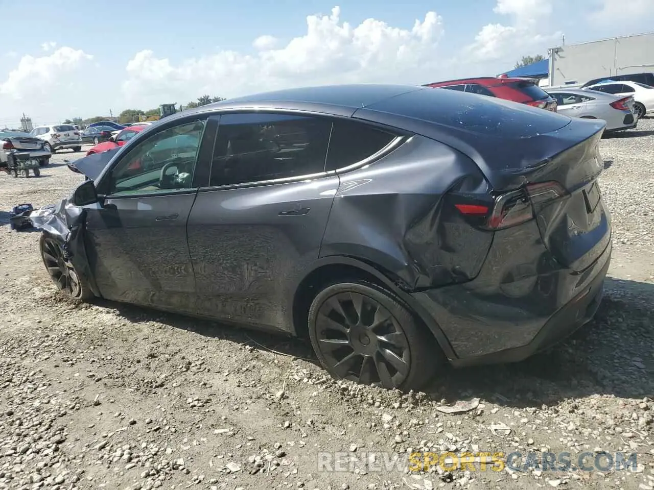 2 Photograph of a damaged car 7SAYGDEDXSA369549 TESLA MODEL Y 2025