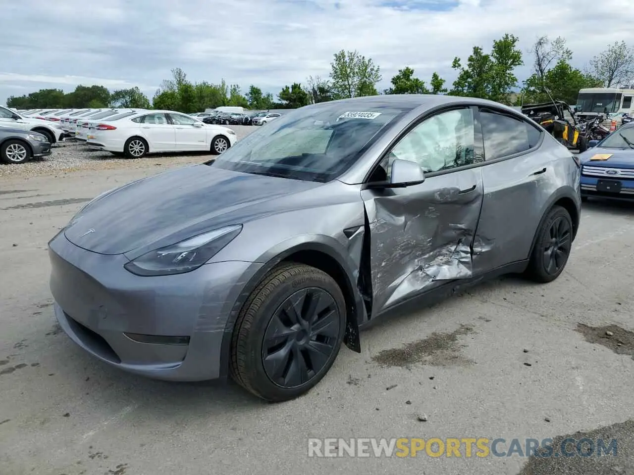 1 Photograph of a damaged car 7SAYGDEDXSF223719 TESLA MODEL Y 2025