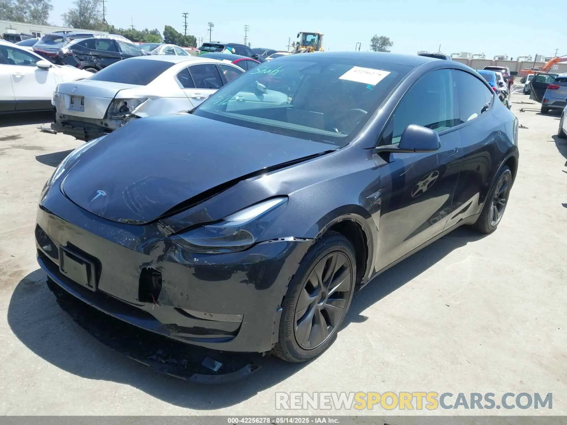 2 Photograph of a damaged car 7SAYGDEE2SF300933 TESLA MODEL Y 2025