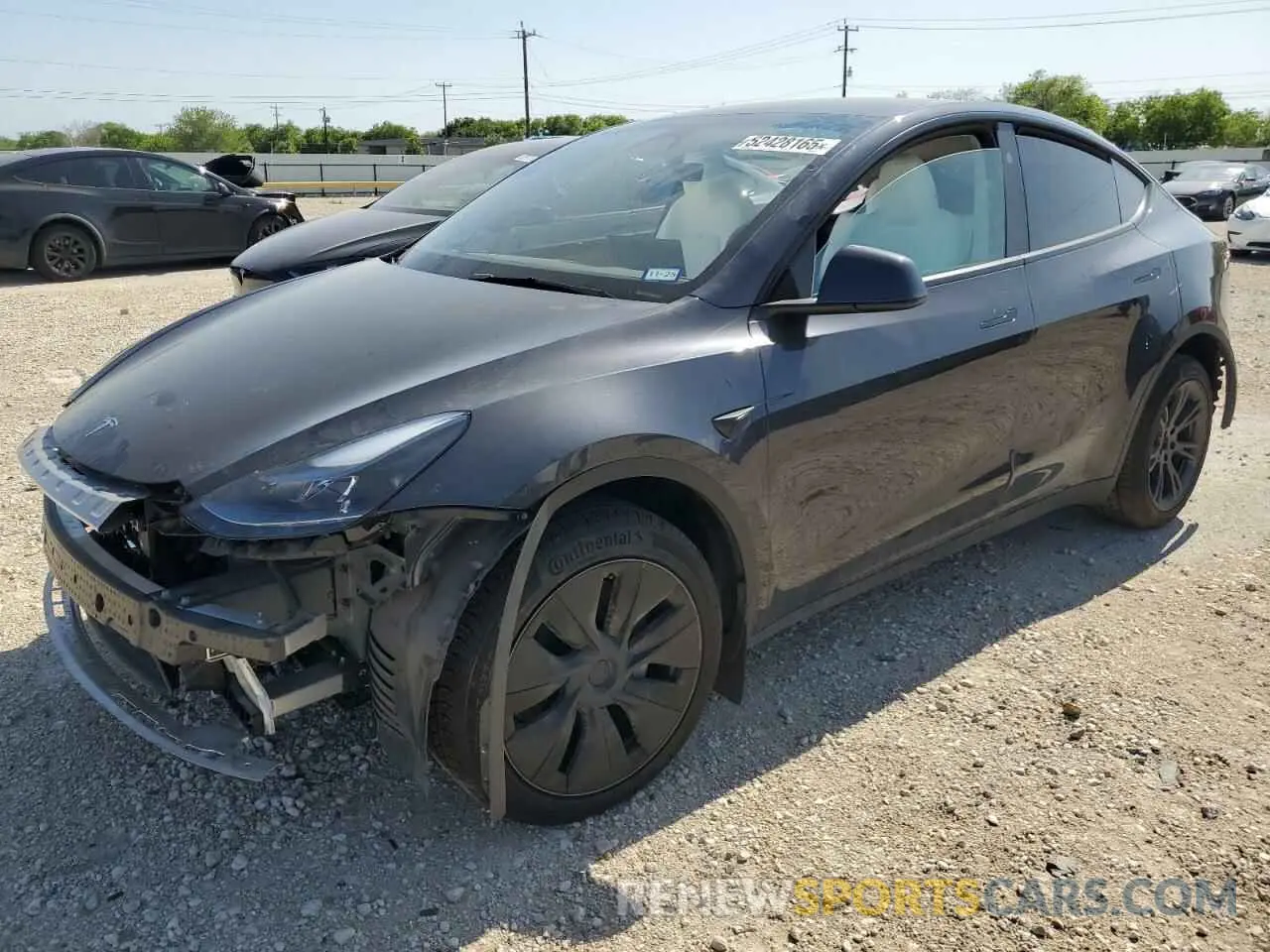 1 Photograph of a damaged car 7SAYGDEE3SA343187 TESLA MODEL Y 2025