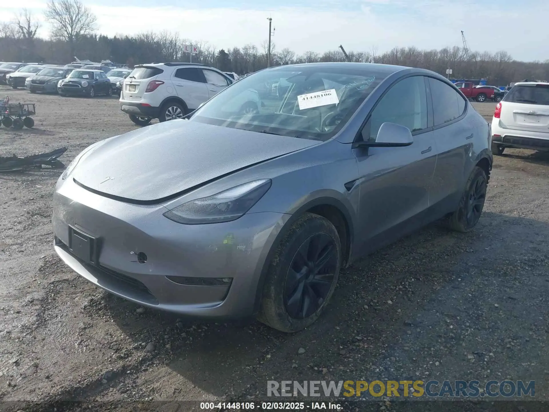 2 Photograph of a damaged car 7SAYGDEE3SF218015 TESLA MODEL Y 2025