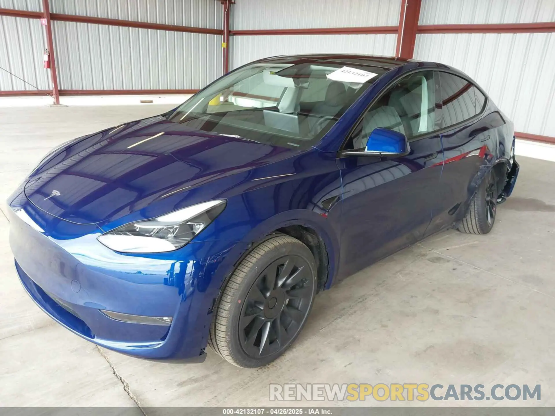 2 Photograph of a damaged car 7SAYGDEE3SF290252 TESLA MODEL Y 2025