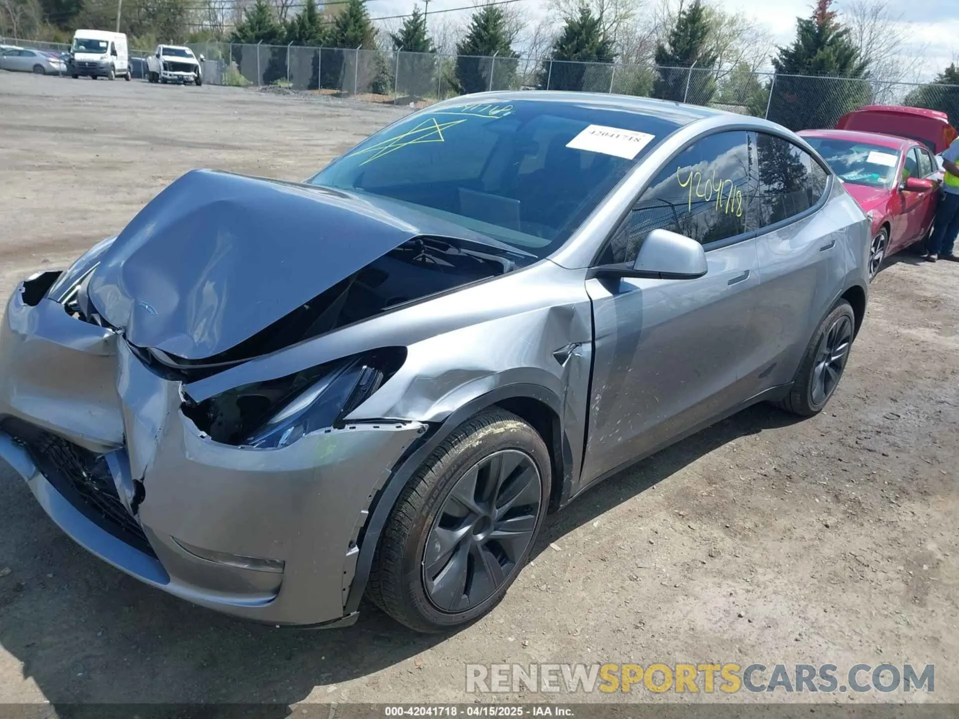 2 Photograph of a damaged car 7SAYGDEE4SA341299 TESLA MODEL Y 2025