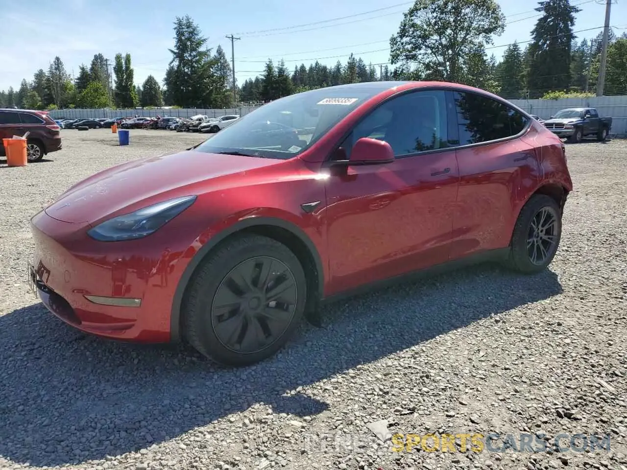 1 Photograph of a damaged car 7SAYGDEE4SF248589 TESLA MODEL Y 2025