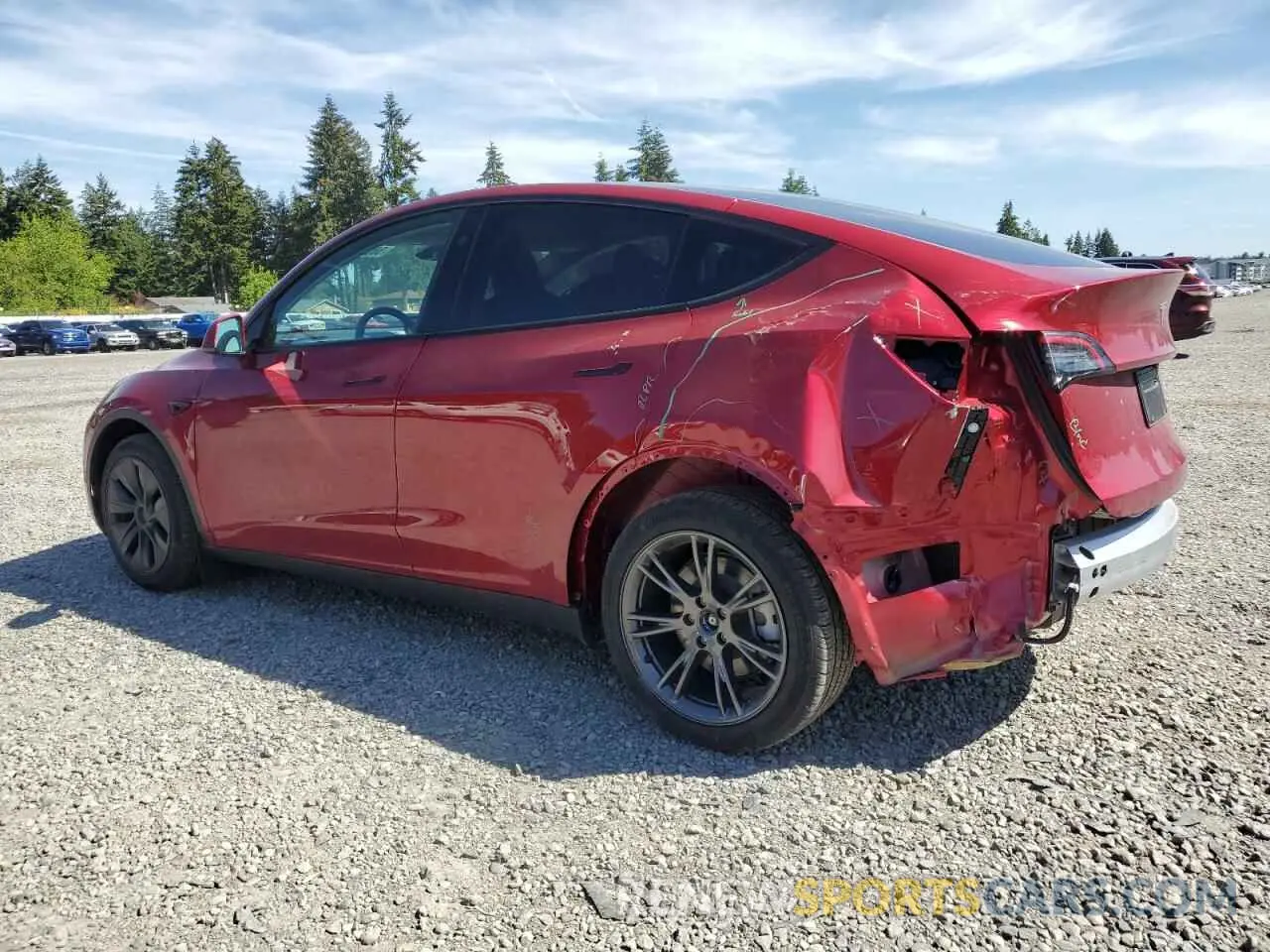 2 Photograph of a damaged car 7SAYGDEE4SF248589 TESLA MODEL Y 2025