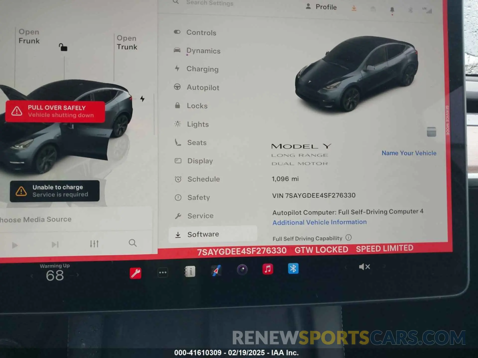16 Photograph of a damaged car 7SAYGDEE4SF276330 TESLA MODEL Y 2025