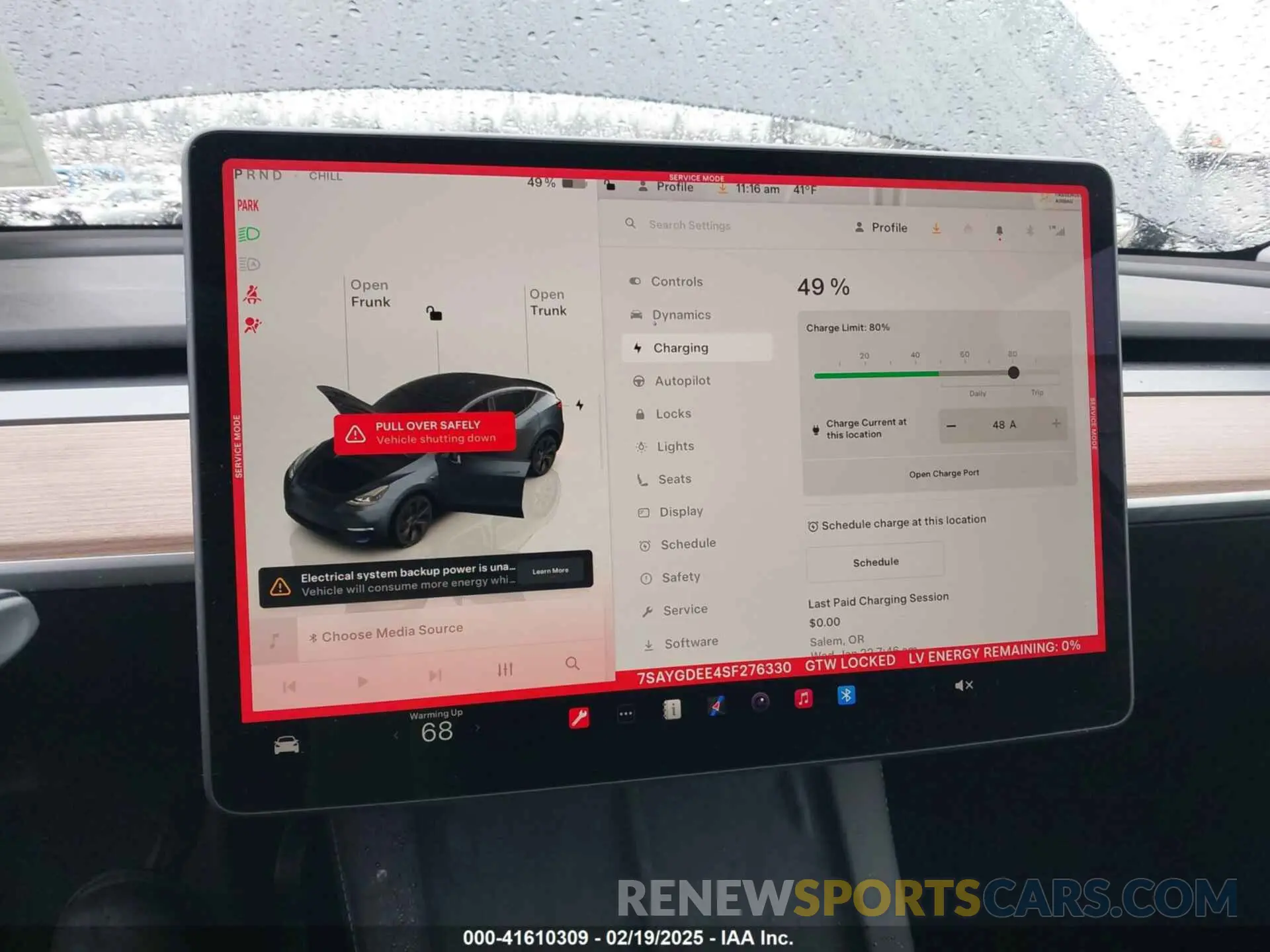 19 Photograph of a damaged car 7SAYGDEE4SF276330 TESLA MODEL Y 2025