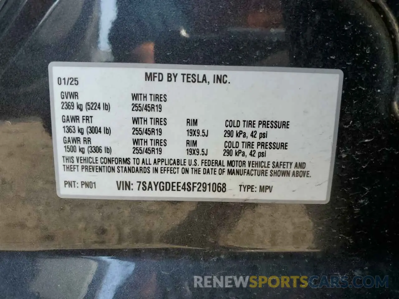 12 Photograph of a damaged car 7SAYGDEE4SF291068 TESLA MODEL Y 2025