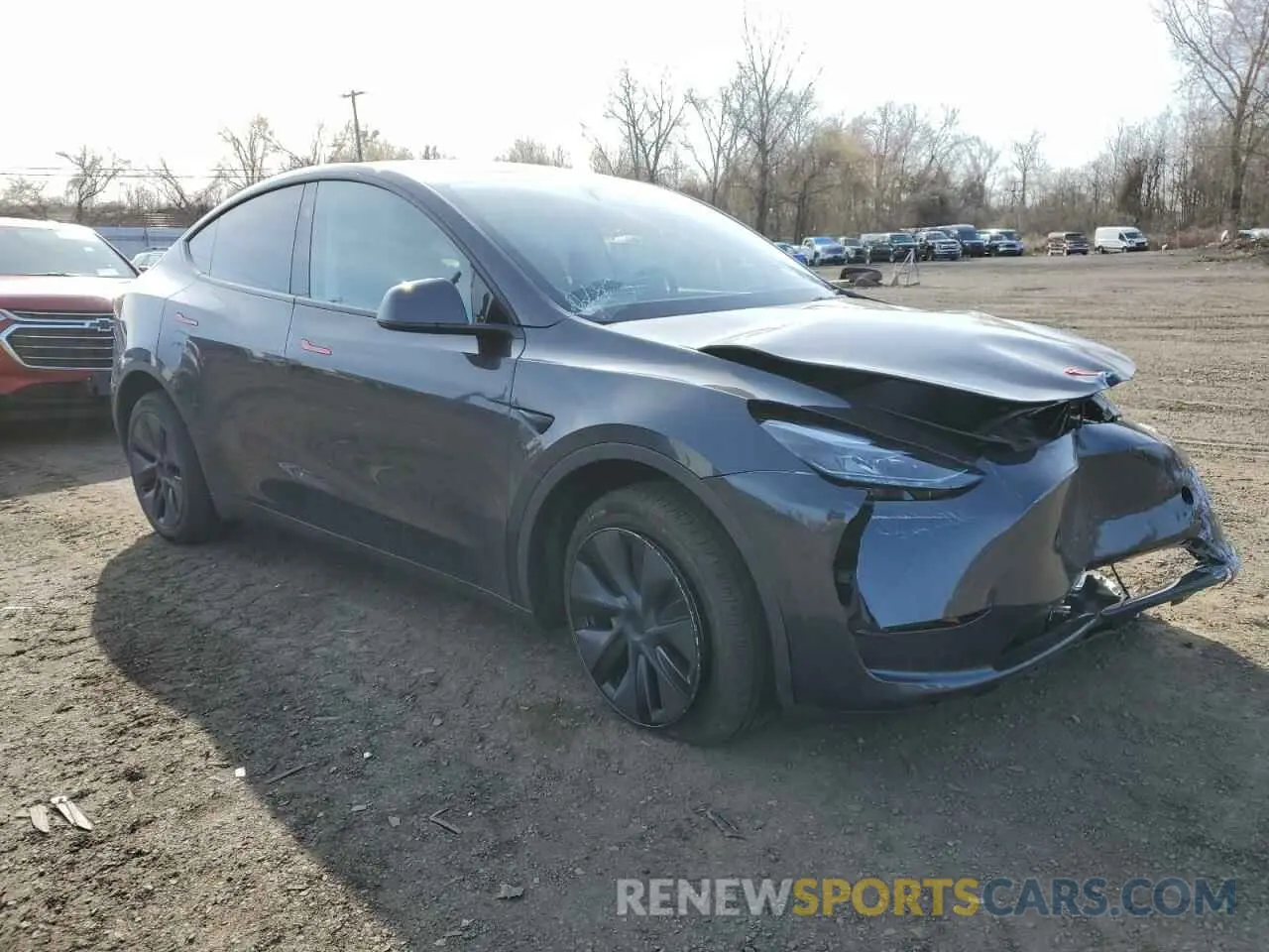 4 Photograph of a damaged car 7SAYGDEE4SF291068 TESLA MODEL Y 2025