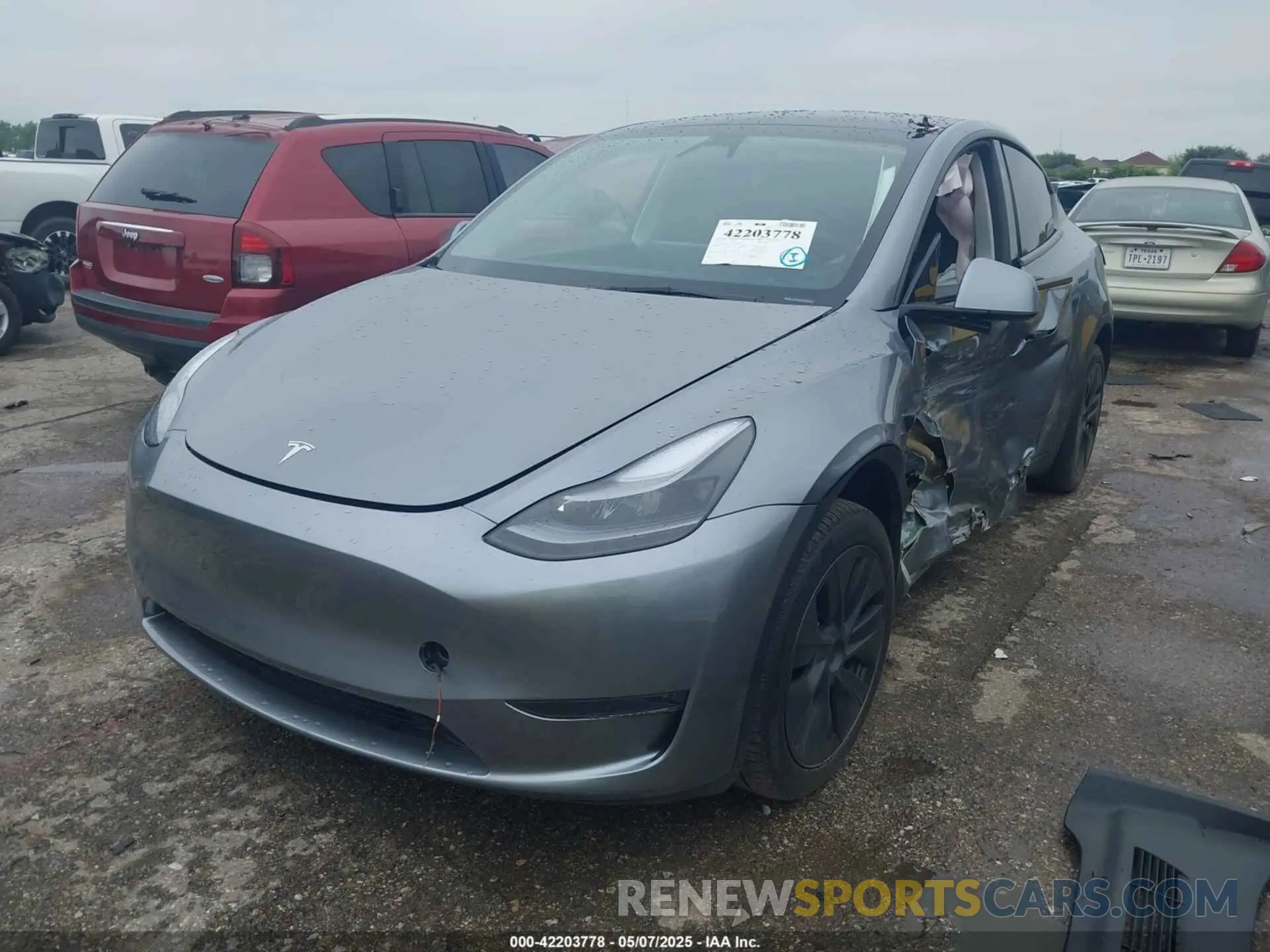 2 Photograph of a damaged car 7SAYGDEE5SA348729 TESLA MODEL Y 2025