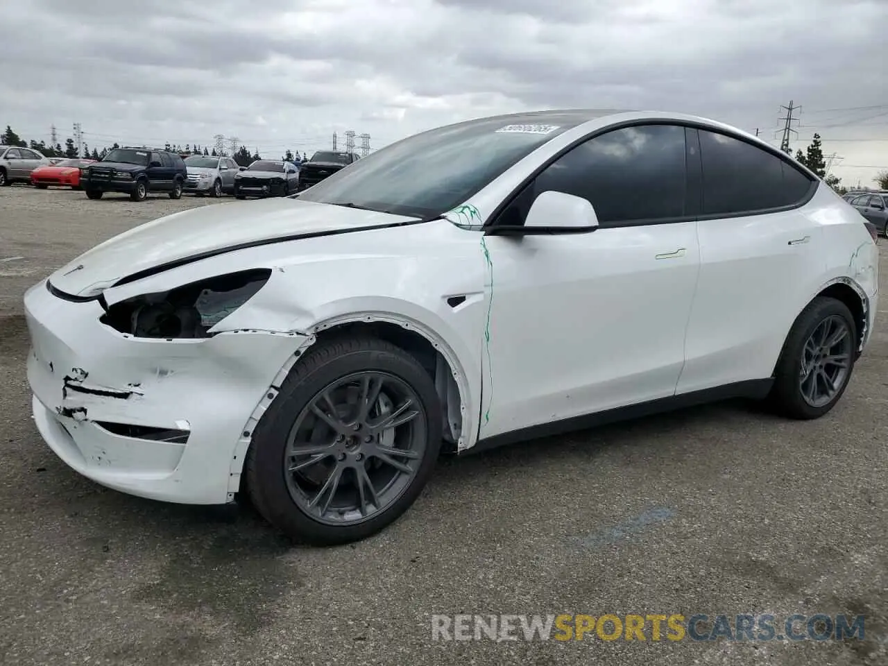 1 Photograph of a damaged car 7SAYGDEE5SF237732 TESLA MODEL Y 2025