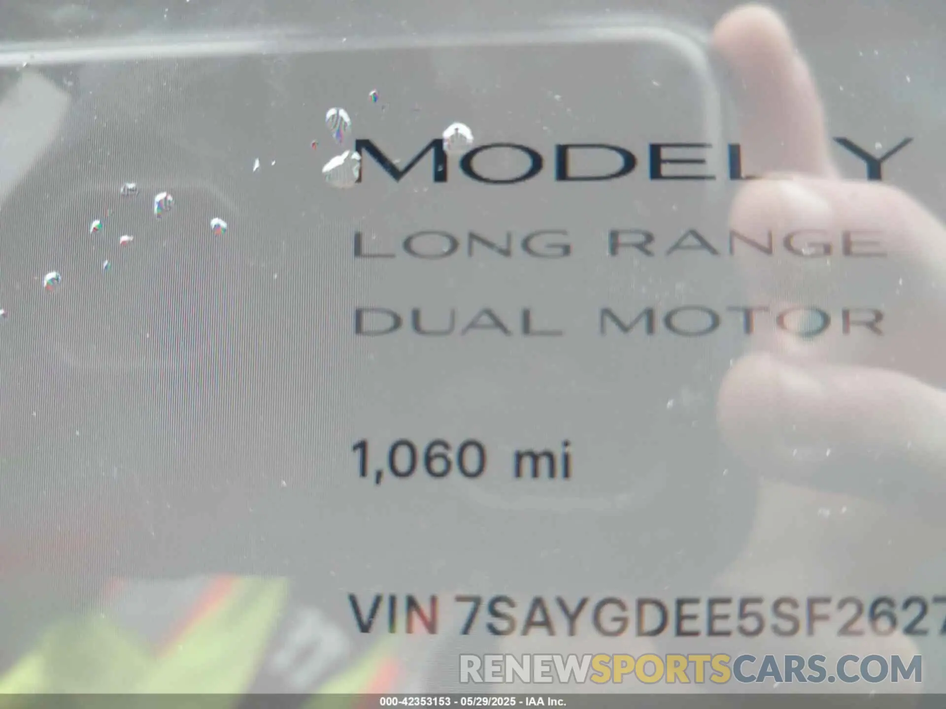 14 Photograph of a damaged car 7SAYGDEE5SF262744 TESLA MODEL Y 2025