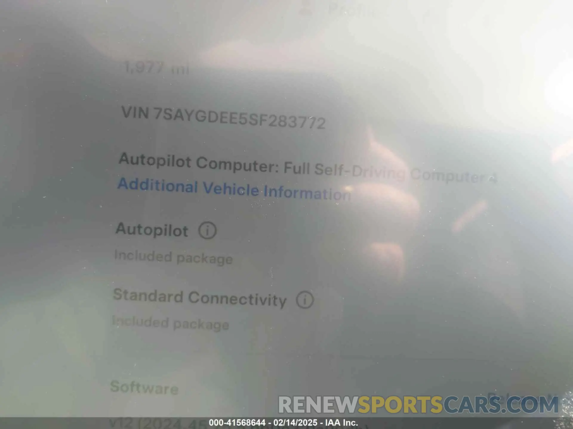 21 Photograph of a damaged car 7SAYGDEE5SF283772 TESLA MODEL Y 2025