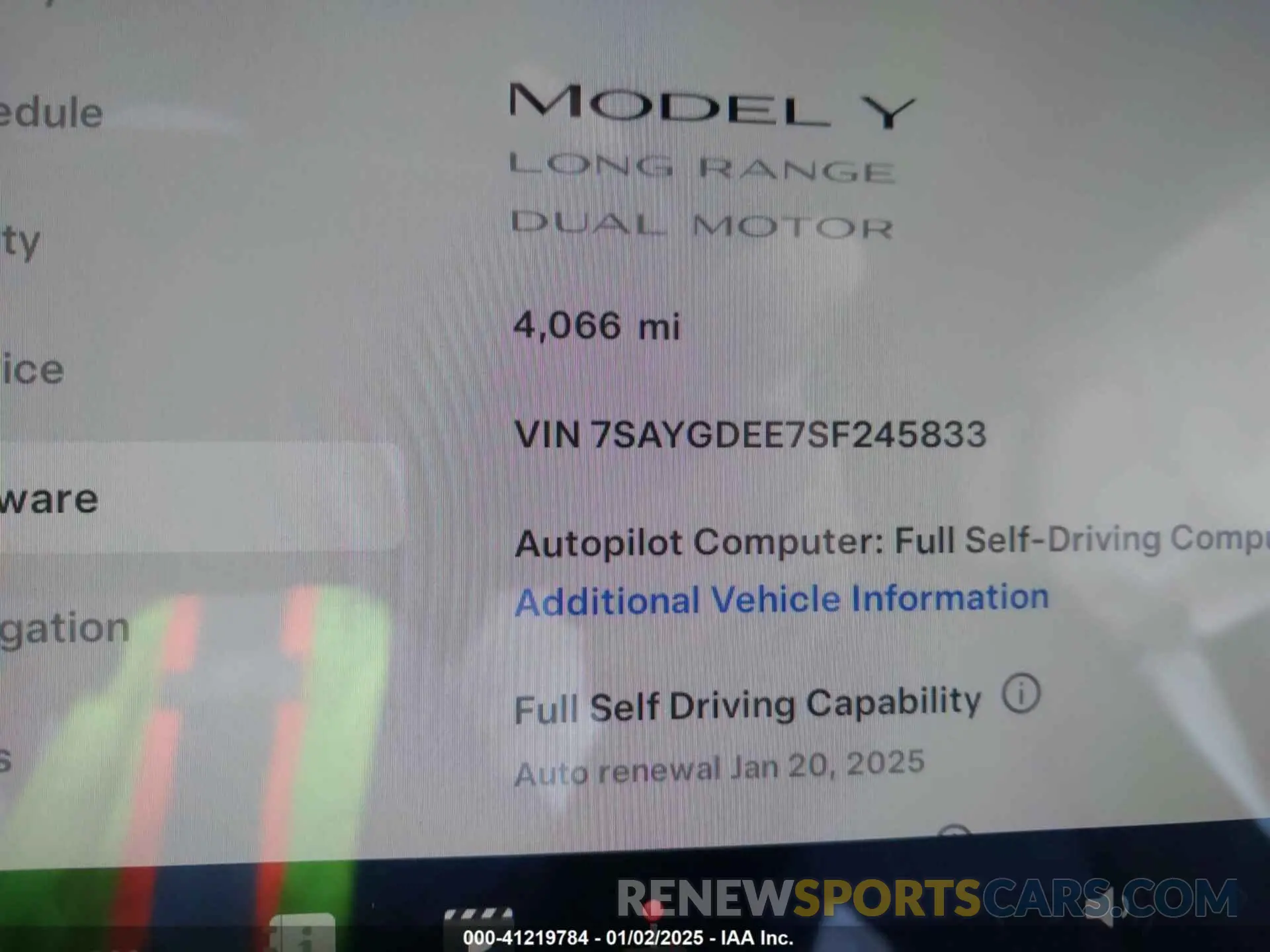 16 Photograph of a damaged car 7SAYGDEE7SF245833 TESLA MODEL Y 2025