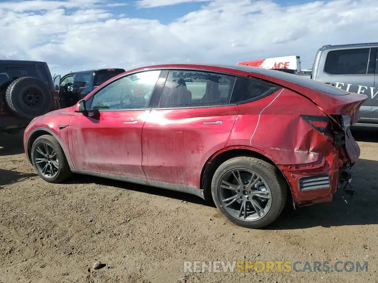 2 Photograph of a damaged car 7SAYGDEE7SF286737 TESLA MODEL Y 2025
