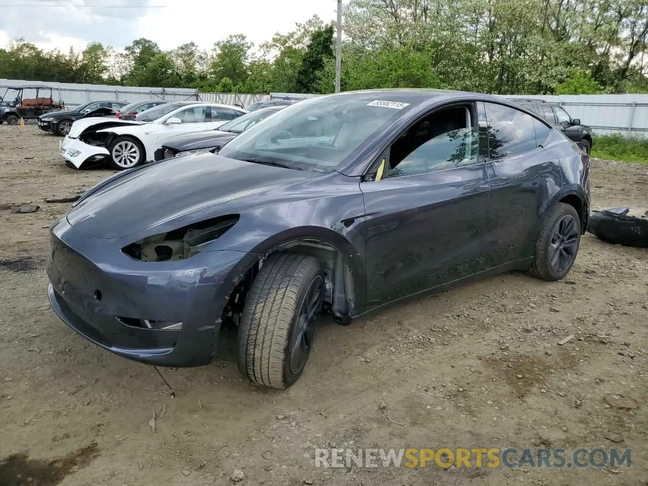 1 Photograph of a damaged car 7SAYGDEE8SA344335 TESLA MODEL Y 2025