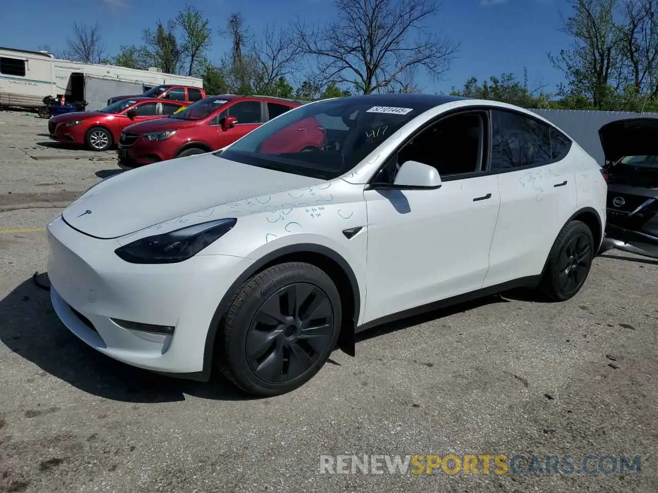 1 Photograph of a damaged car 7SAYGDEE9SF224403 TESLA MODEL Y 2025