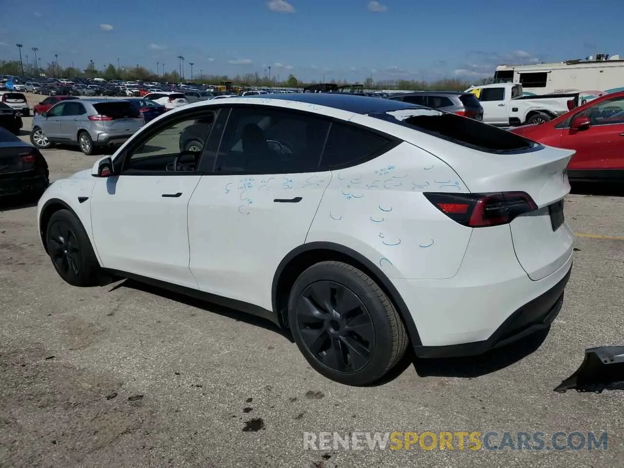 2 Photograph of a damaged car 7SAYGDEE9SF224403 TESLA MODEL Y 2025