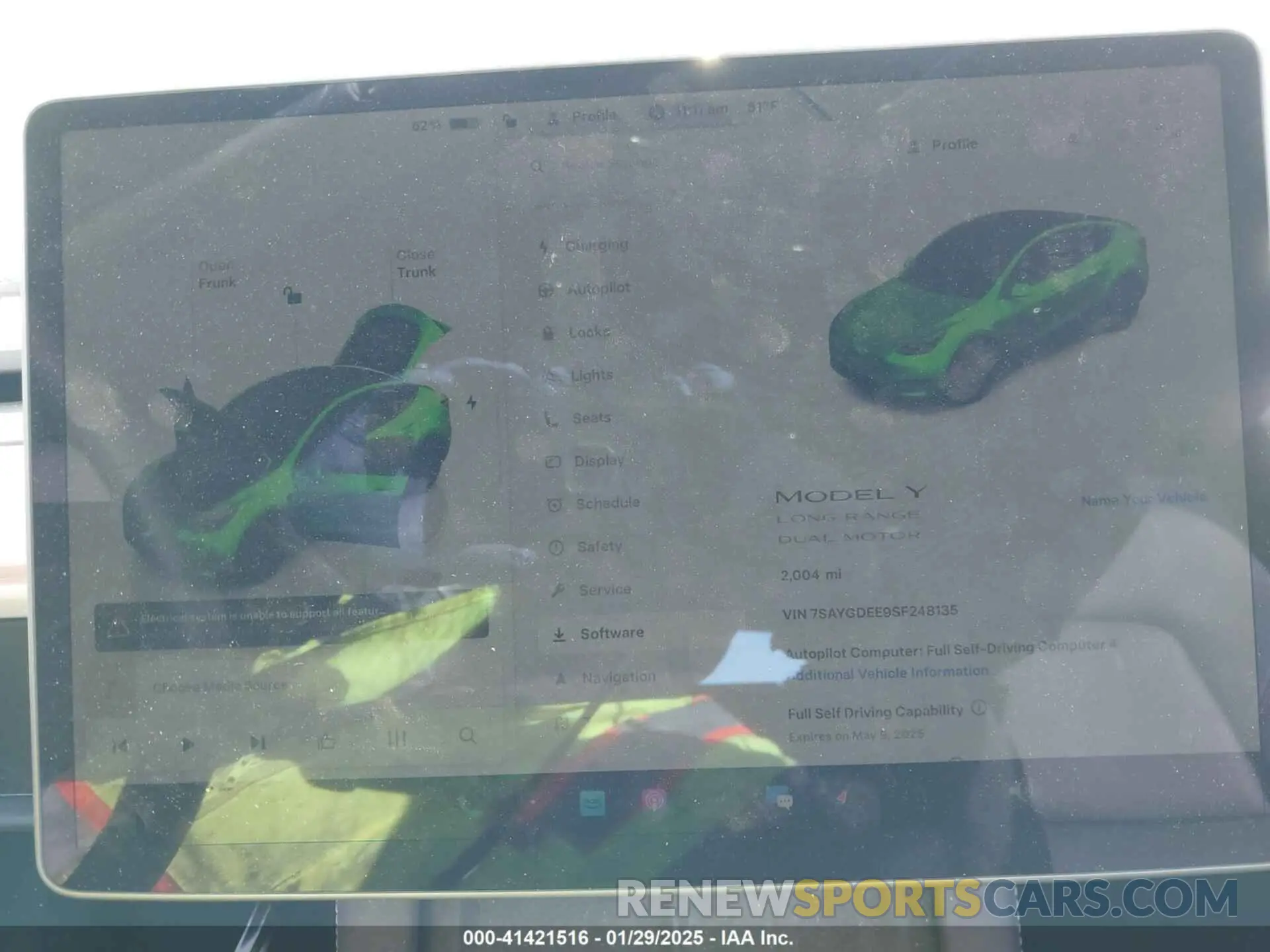 7 Photograph of a damaged car 7SAYGDEE9SF248135 TESLA MODEL Y 2025