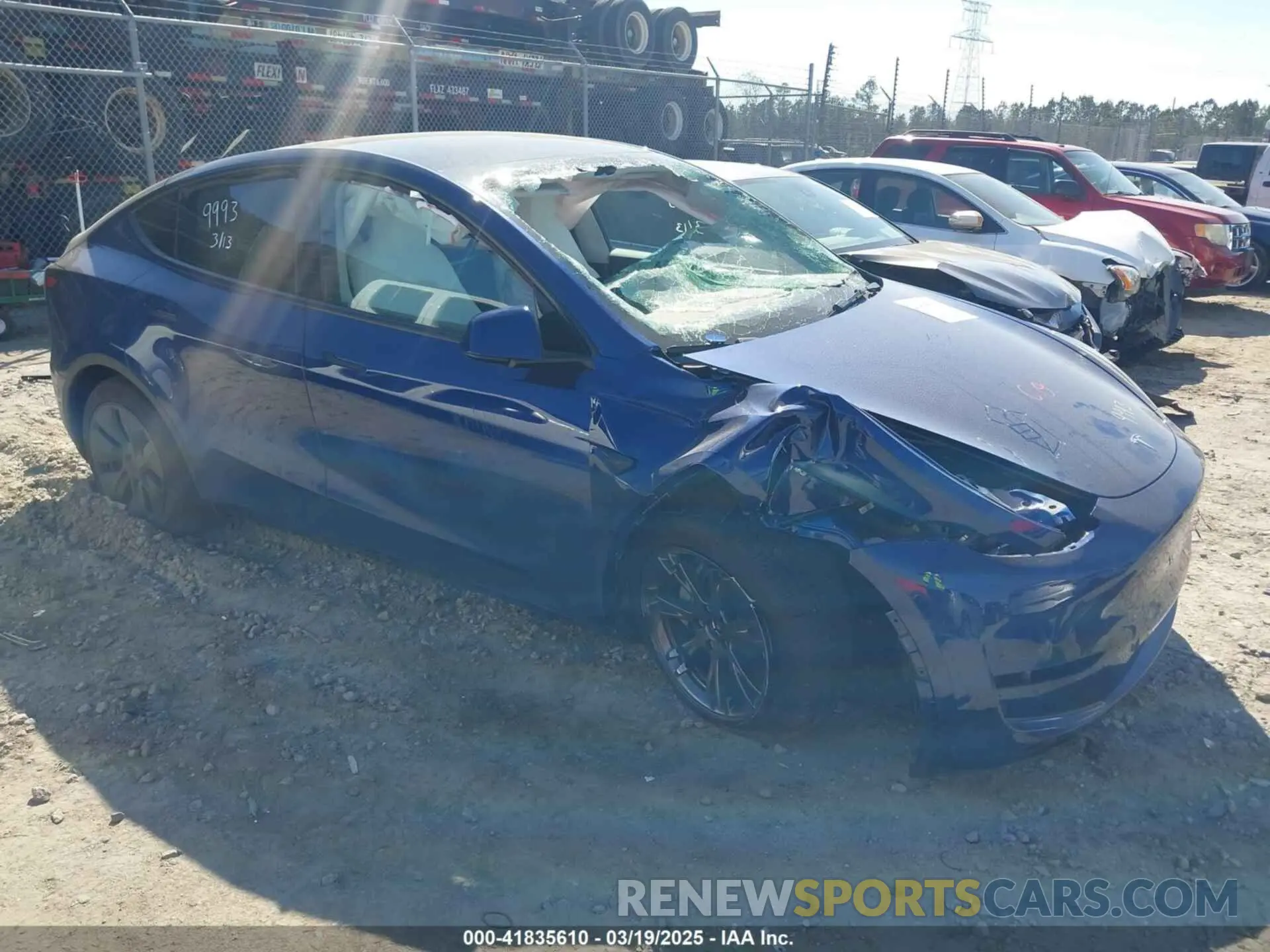 1 Photograph of a damaged car 7SAYGDEEXSA346006 TESLA MODEL Y 2025