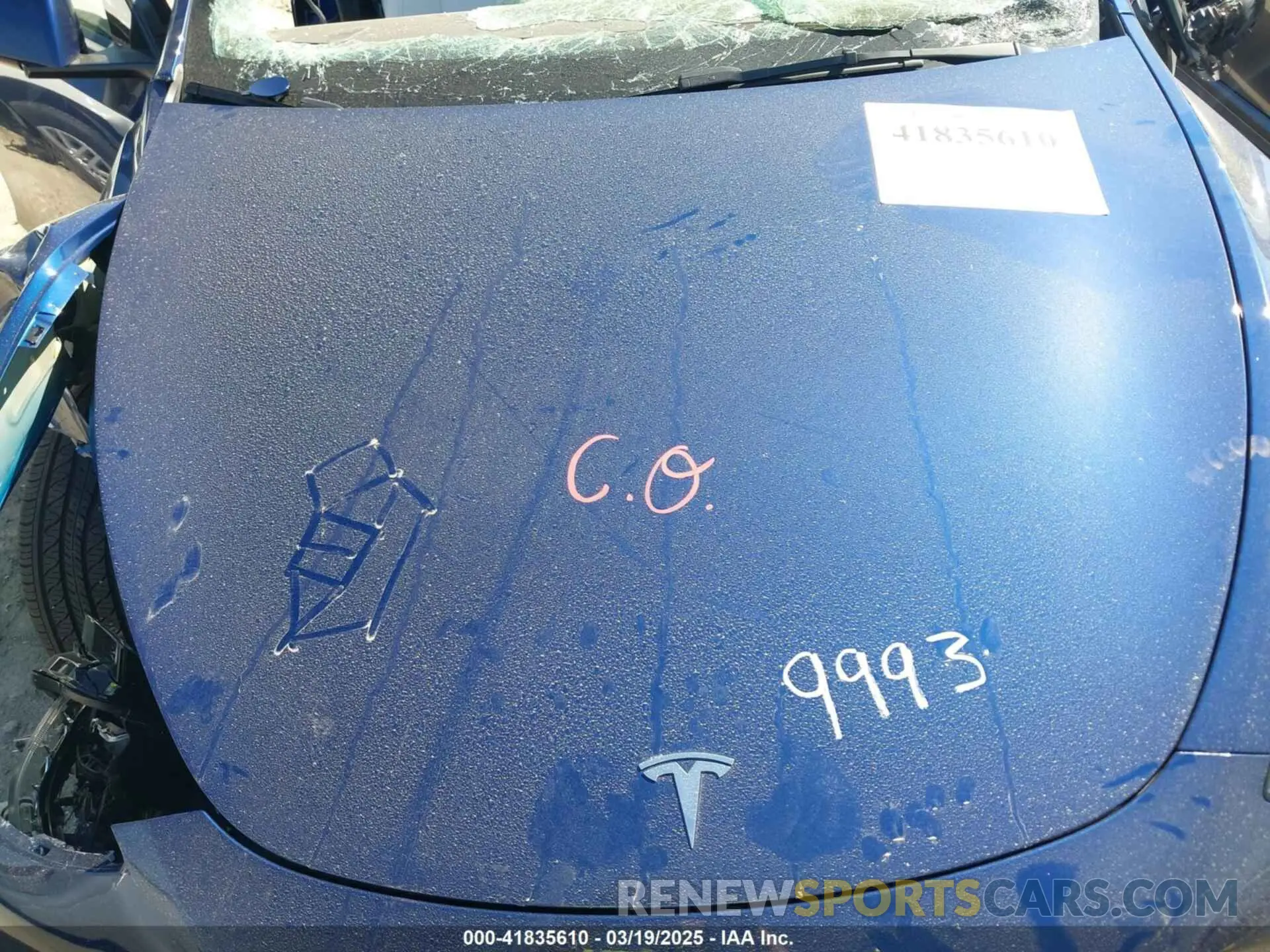10 Photograph of a damaged car 7SAYGDEEXSA346006 TESLA MODEL Y 2025