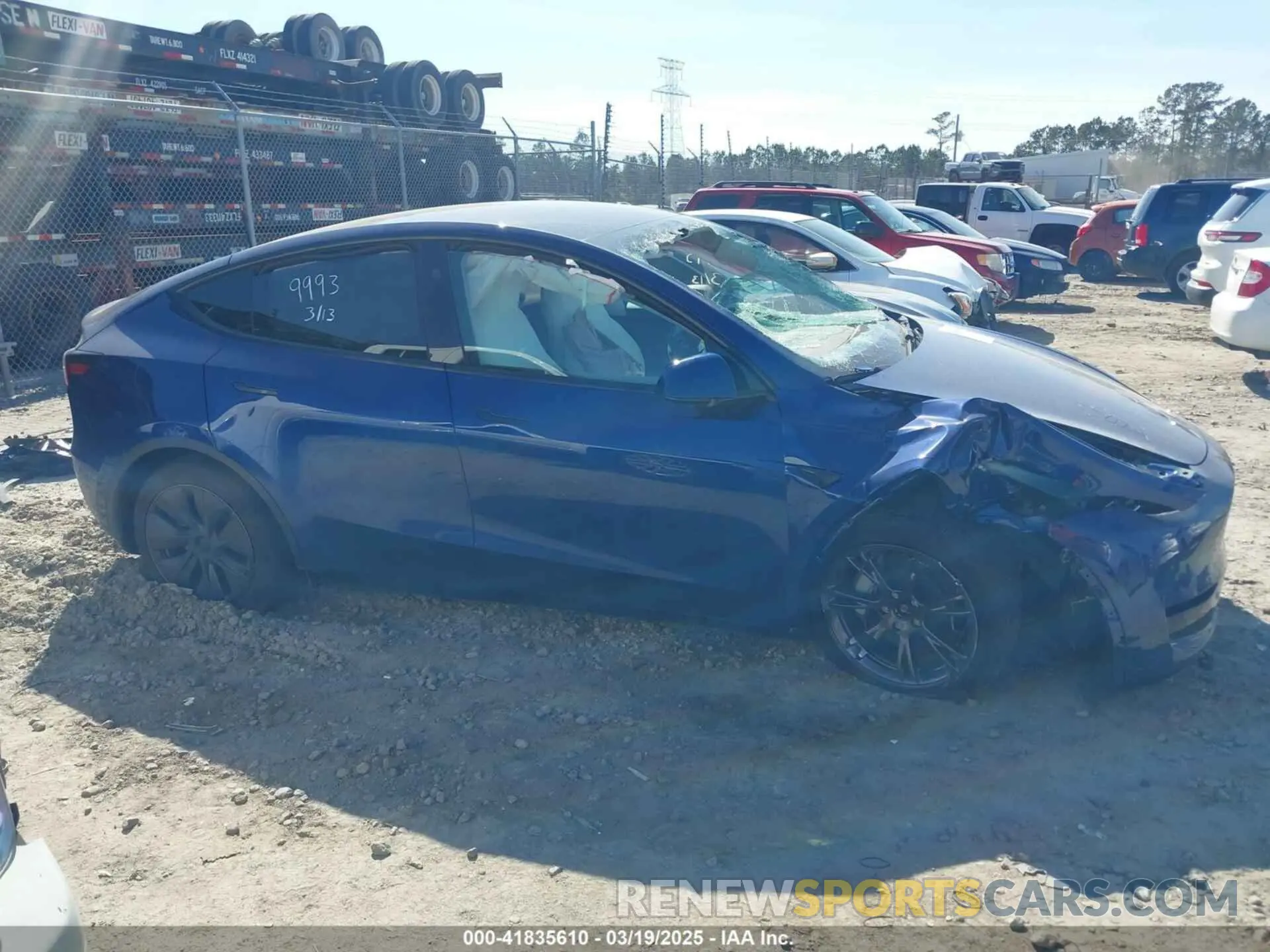 13 Photograph of a damaged car 7SAYGDEEXSA346006 TESLA MODEL Y 2025