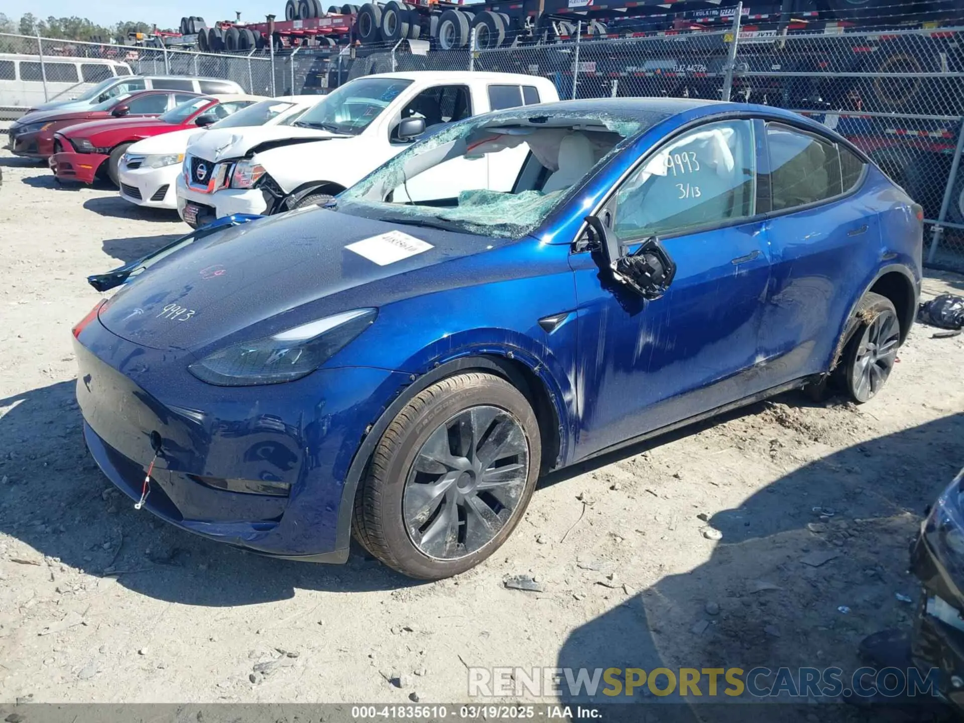2 Photograph of a damaged car 7SAYGDEEXSA346006 TESLA MODEL Y 2025