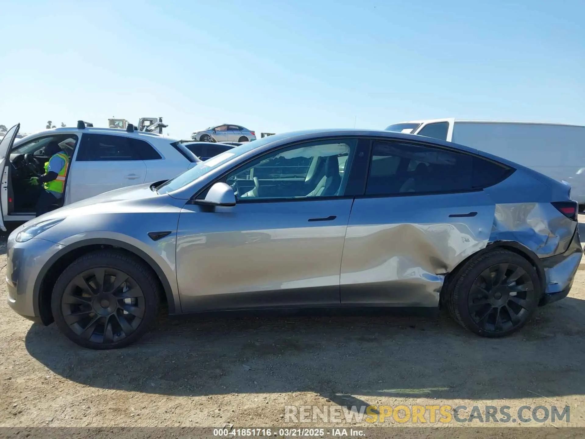 13 Photograph of a damaged car 7SAYGDEEXSF240903 TESLA MODEL Y 2025