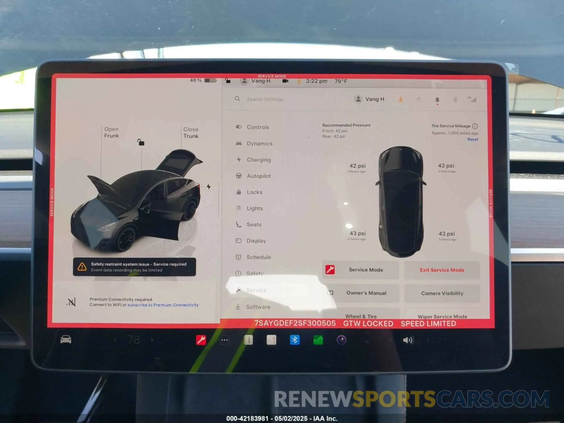 7 Photograph of a damaged car 7SAYGDEF2SF300505 TESLA MODEL Y 2025