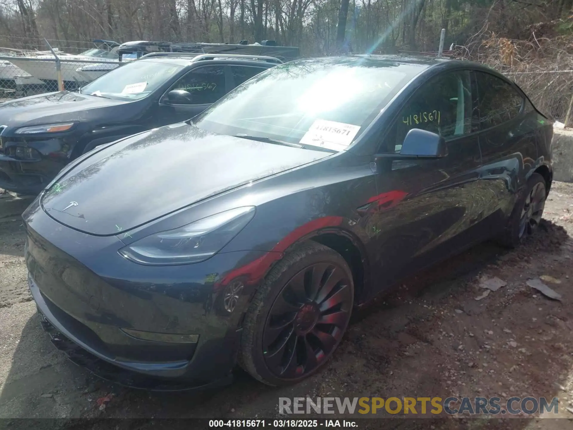 2 Photograph of a damaged car 7SAYGDEF4SA344146 TESLA MODEL Y 2025