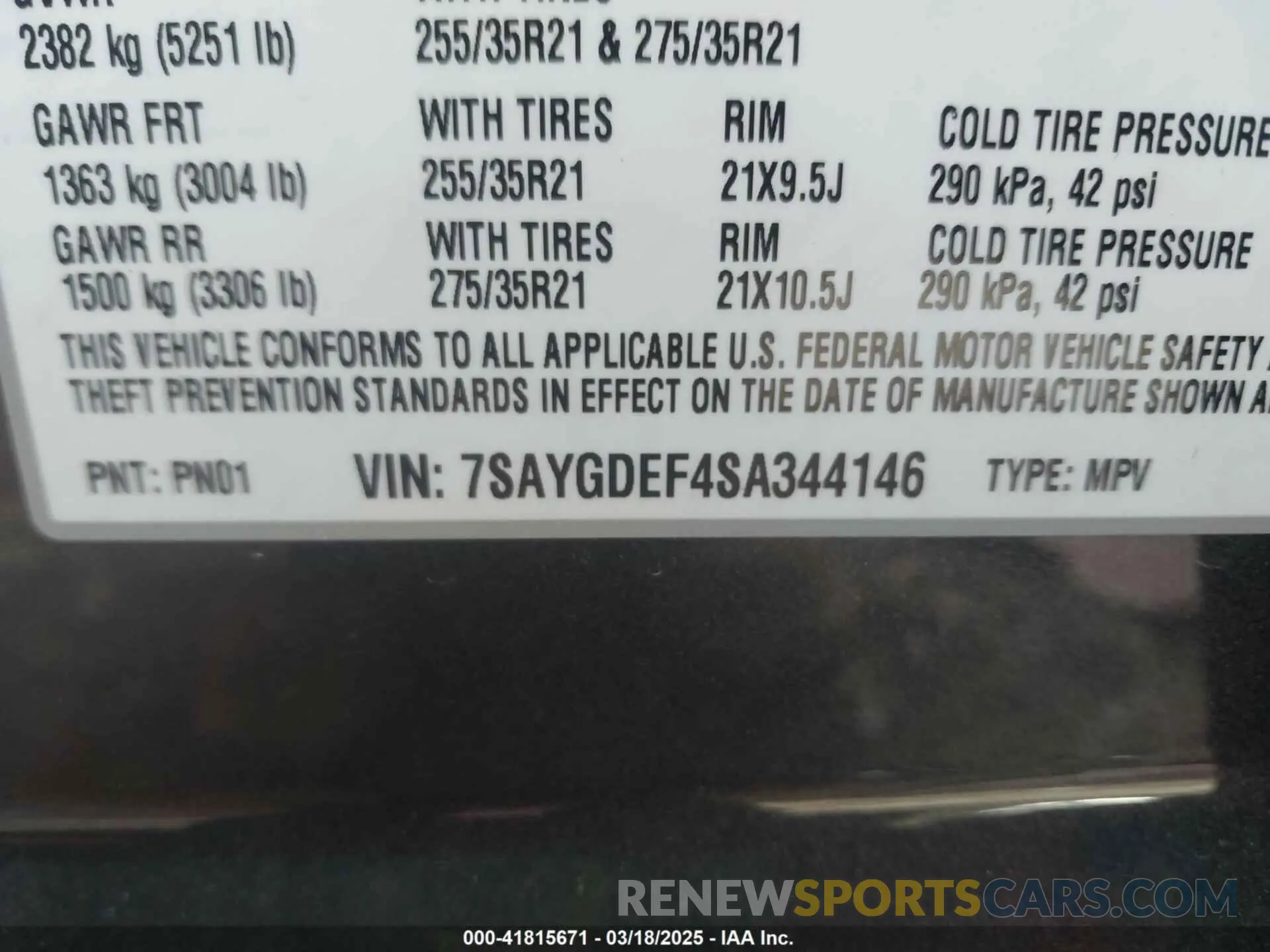 9 Photograph of a damaged car 7SAYGDEF4SA344146 TESLA MODEL Y 2025
