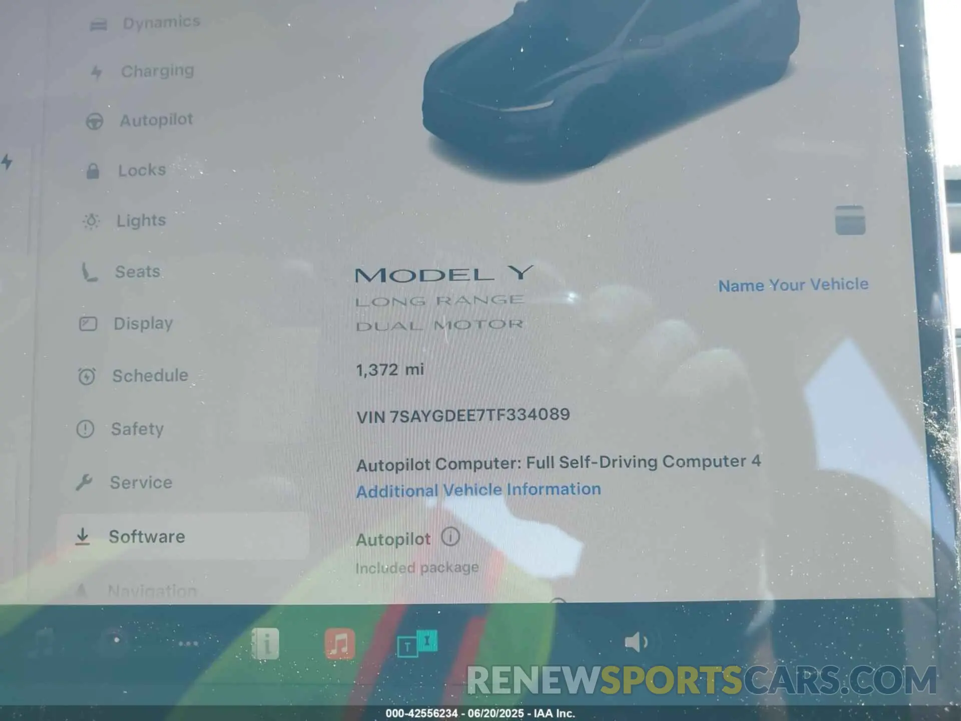 7 Photograph of a damaged car 7SAYGDEE7TF334089 TESLA MODEL Y 2026